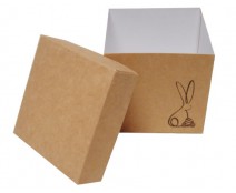 Cubebox Bunny L100xW100x95mm Kraft 